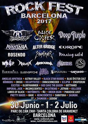 Rock Fest Barcelona 2017 cartel