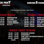 horarios jueves 5 de julio