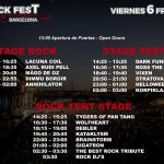 horarios viernes 6 de julio