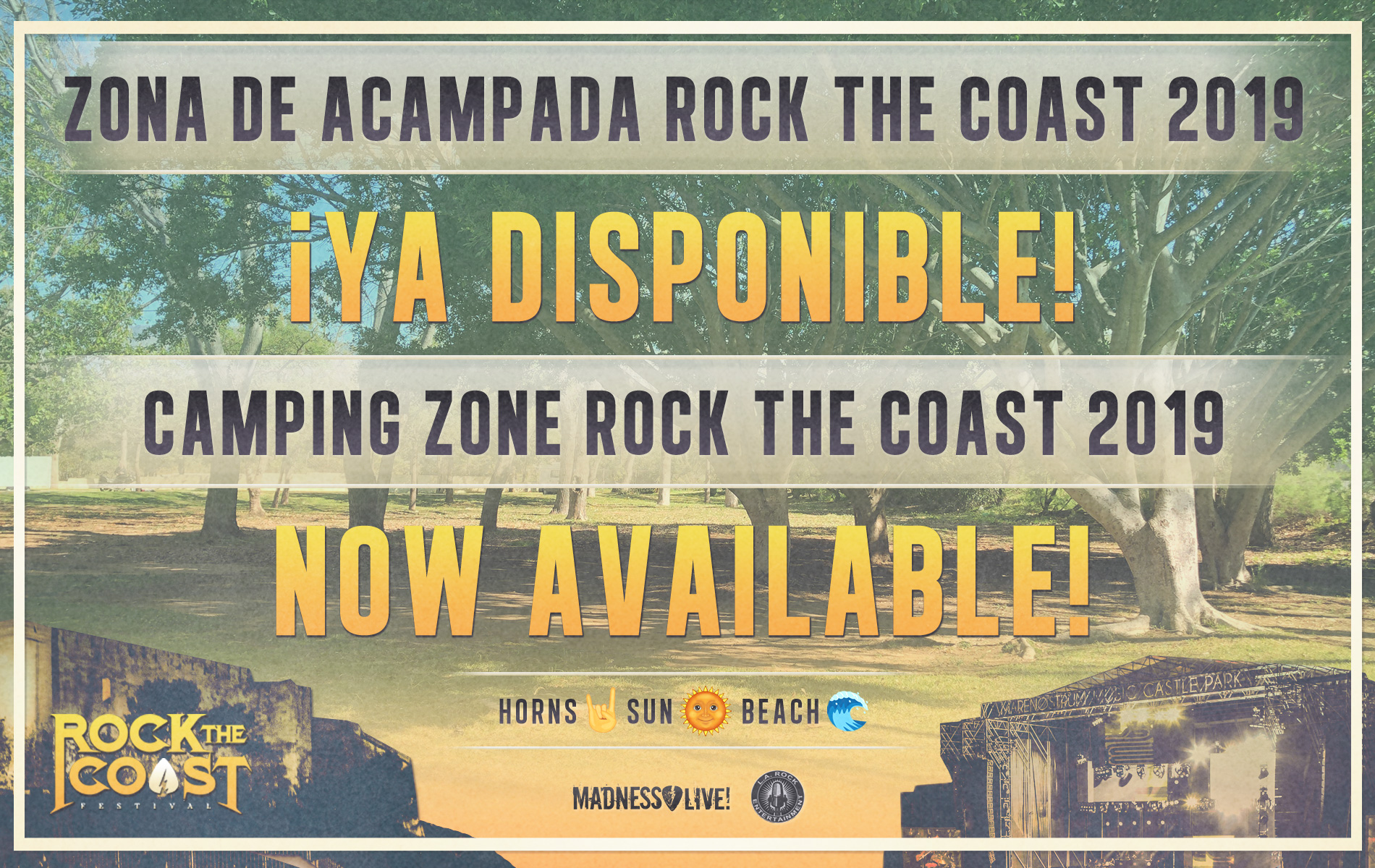 rock the coast - zona de acampada