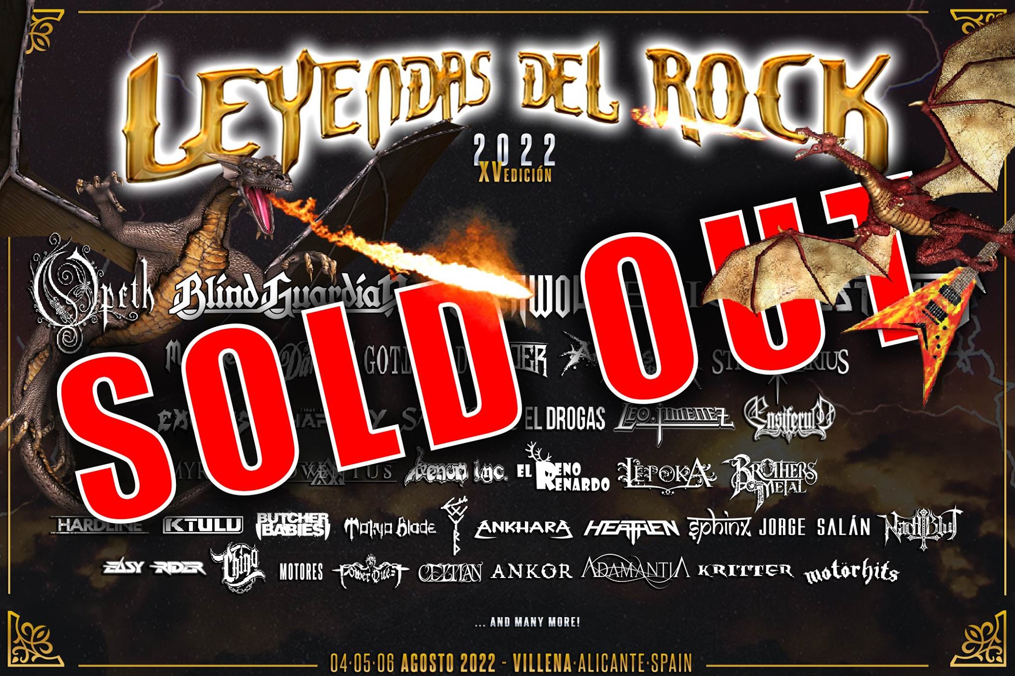 leyendas del rock 2022 - sold out