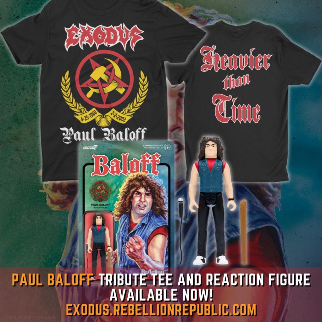 Exodus y Super7 presentan una figura de Paul Baloff cuando se cumplen