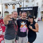 Con Rosalía Sairem y Thomas Vikström, de Therion