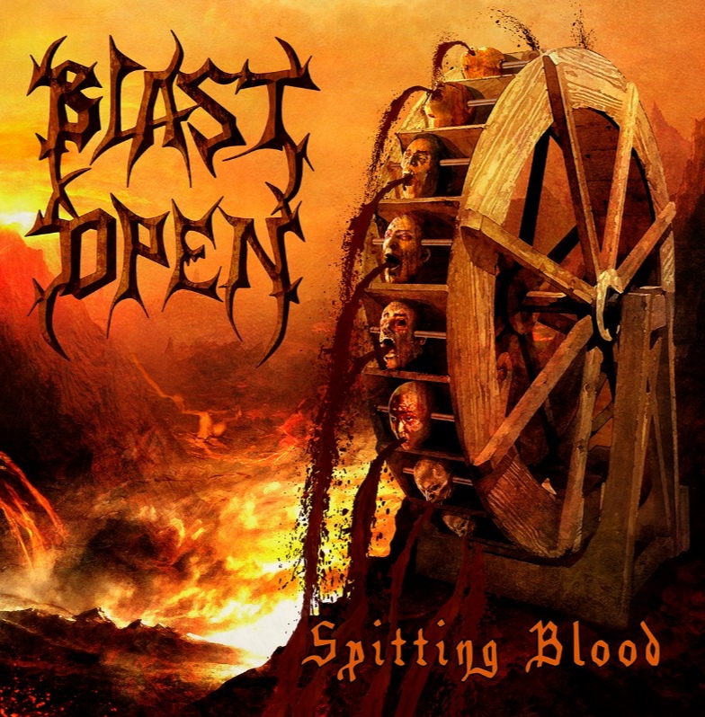 blast open - spitting blood