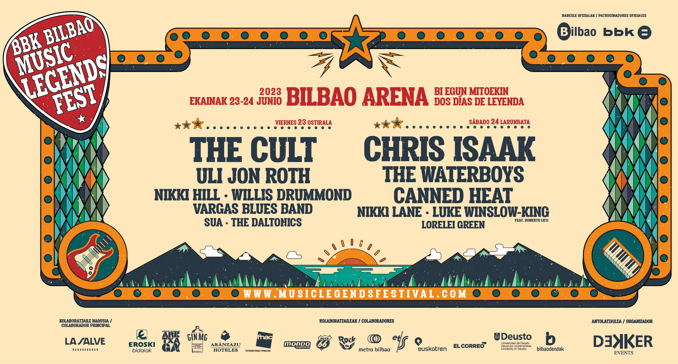 BBK Bilbao Music Legends Fest 2023, nuevos horarios tras la cancelación