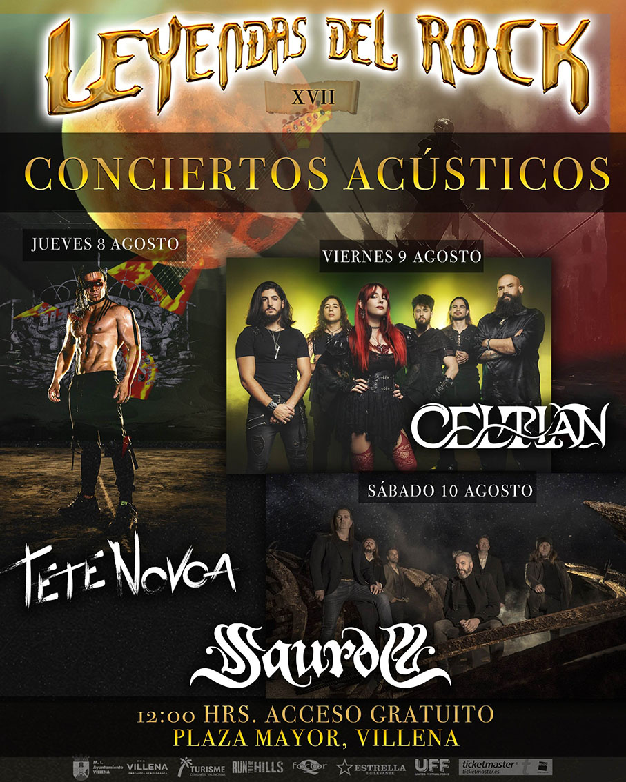 leyendas del rock - cartel acústico