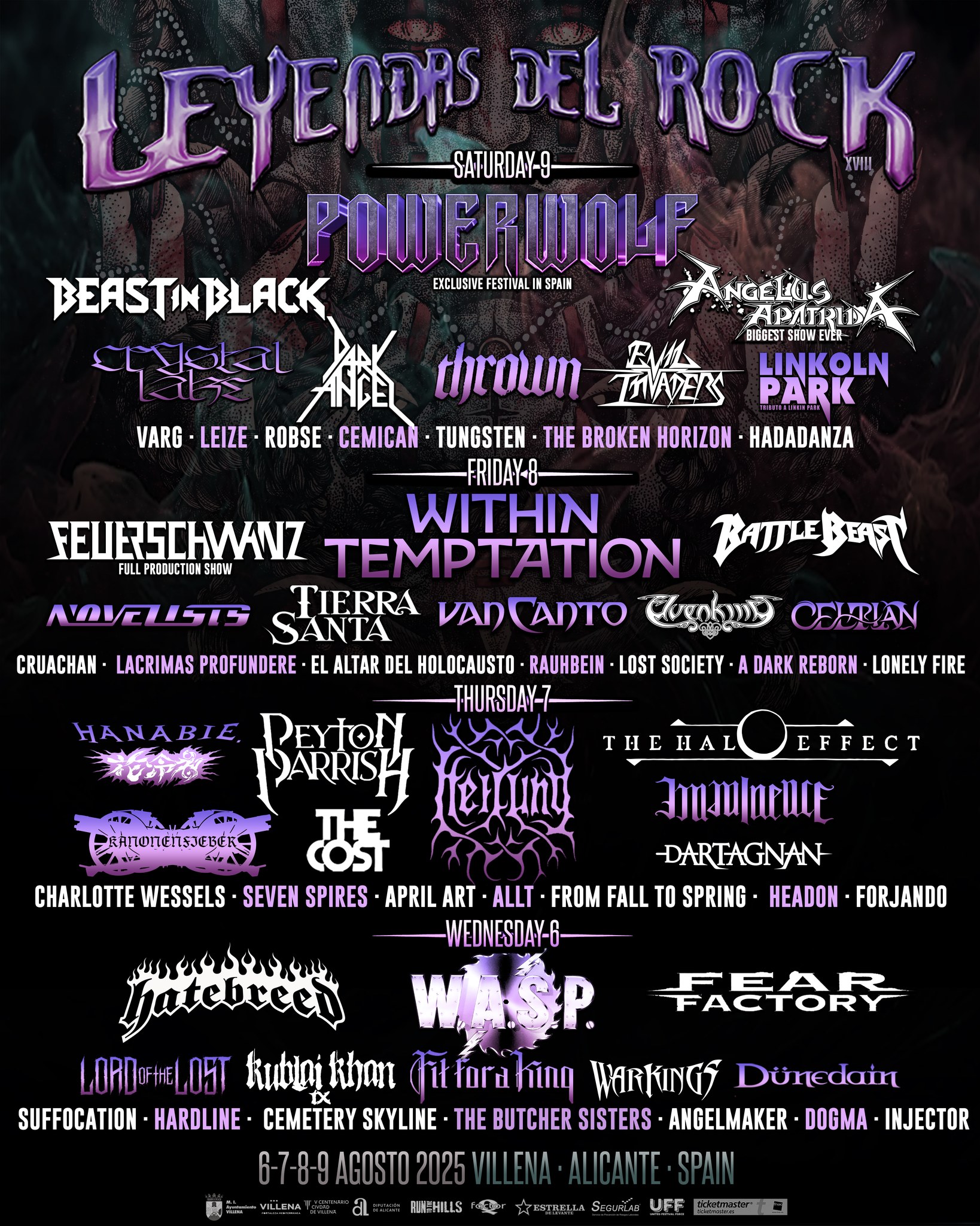 leyendas del rock 2025 cartel