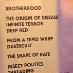 Aborted setlist