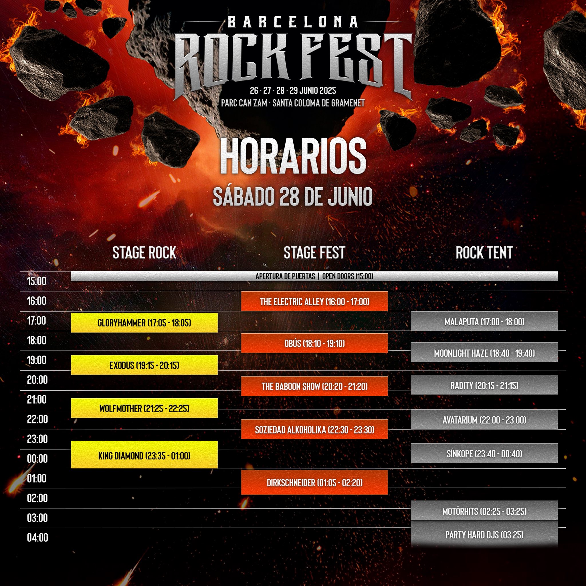 barcelona rock fest 2025 - 28 de junio