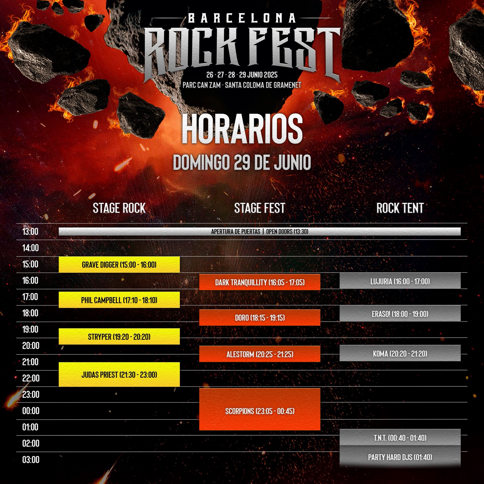 barcelona rock fest 2025 - 29 de junio