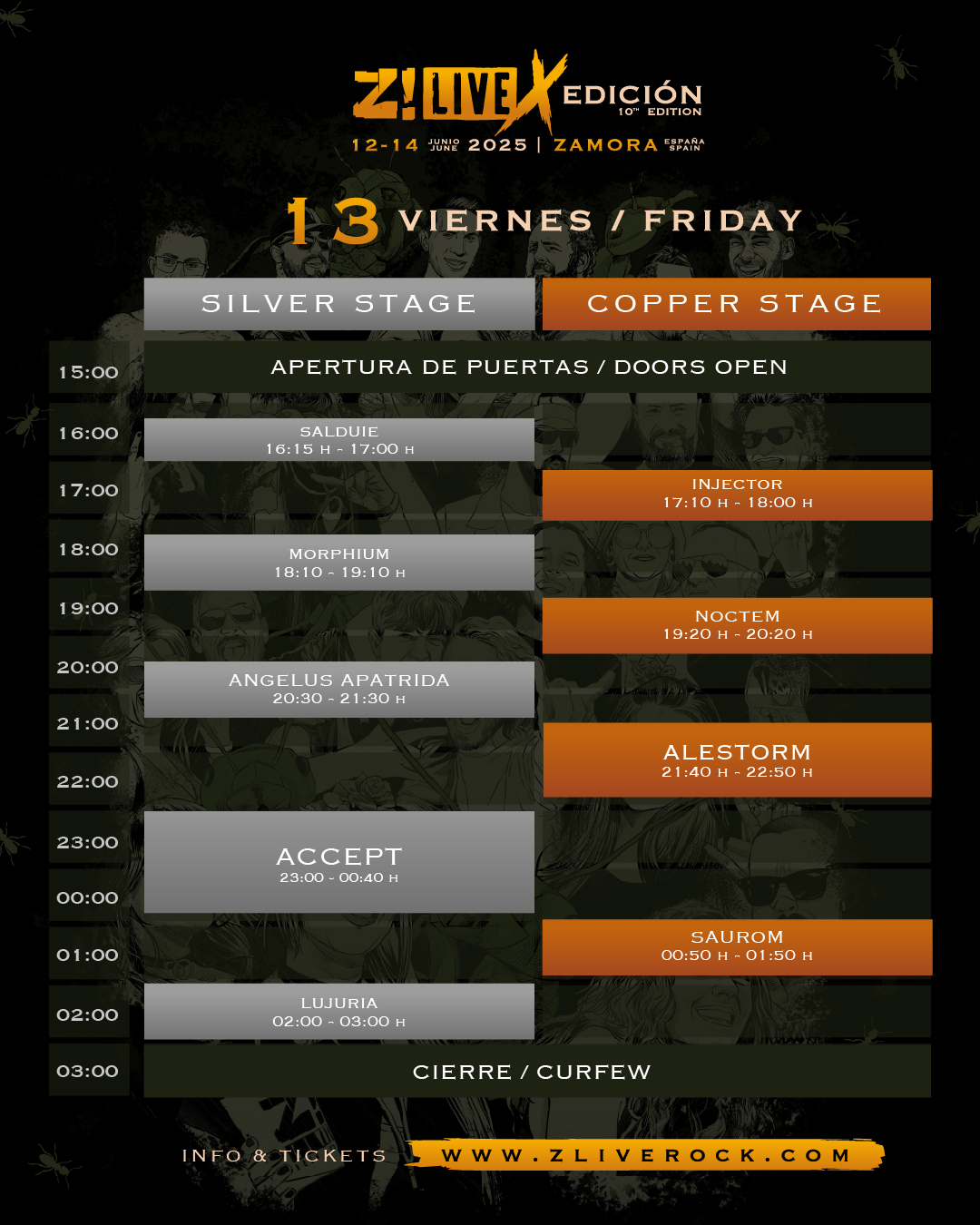 z live 13 de julio
