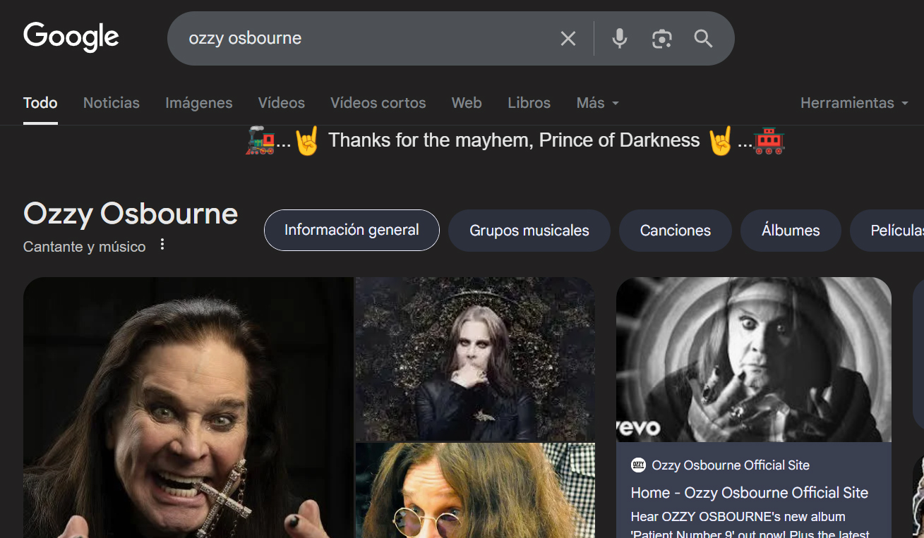 Google Ozzy Osbourne