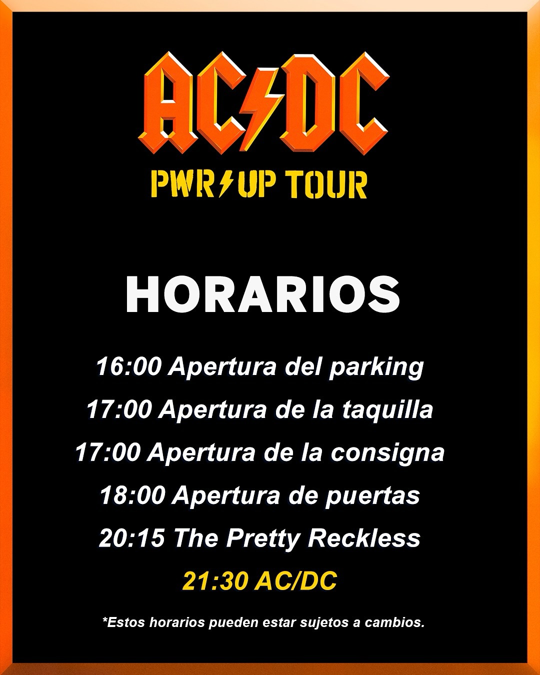 acdc horarios
