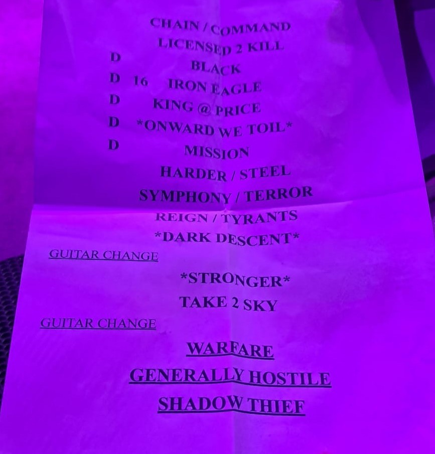 jag panzer setlist portugalete 2025