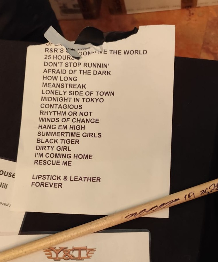 y&t setlist