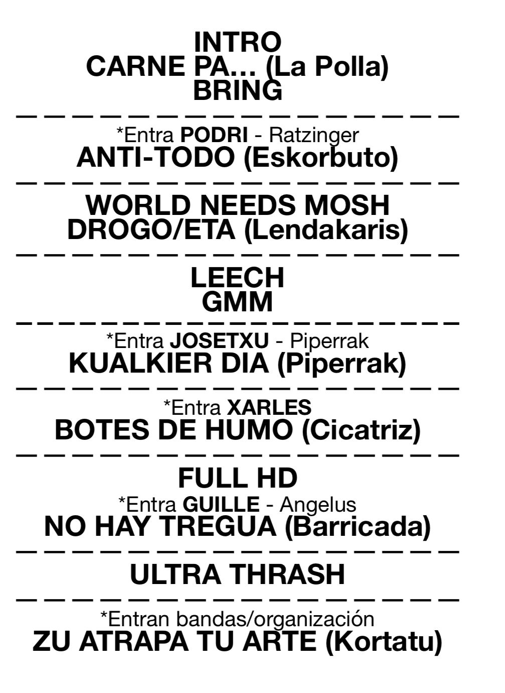 crisix - setlist euskal metalheads fest
