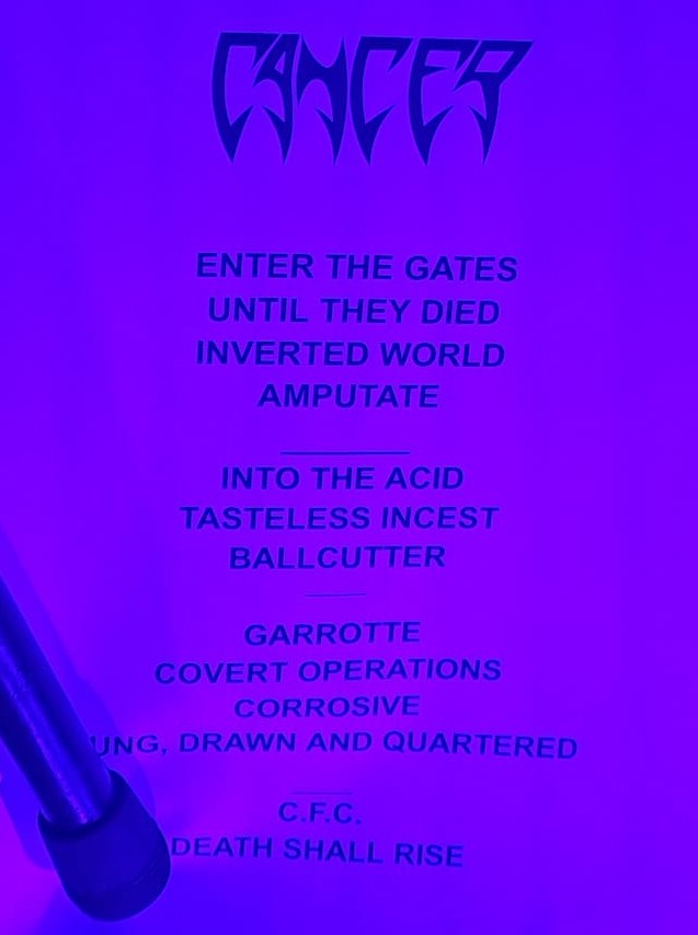 cancer setlist
