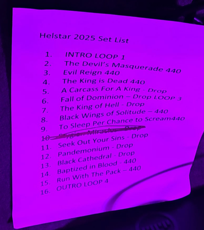 helstar setlist 2025 pic 1