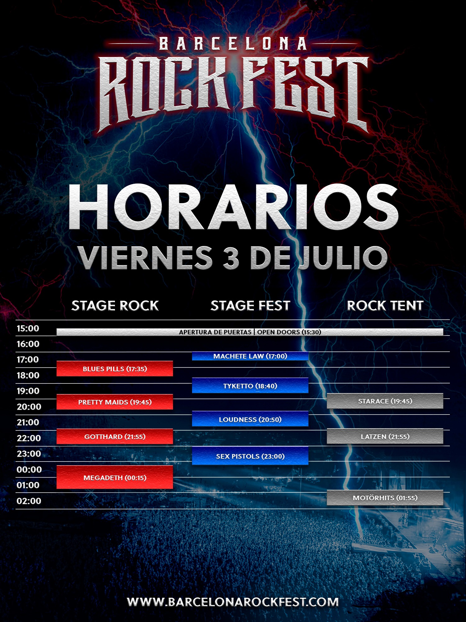 barcelona rock fest 2026 - viernes