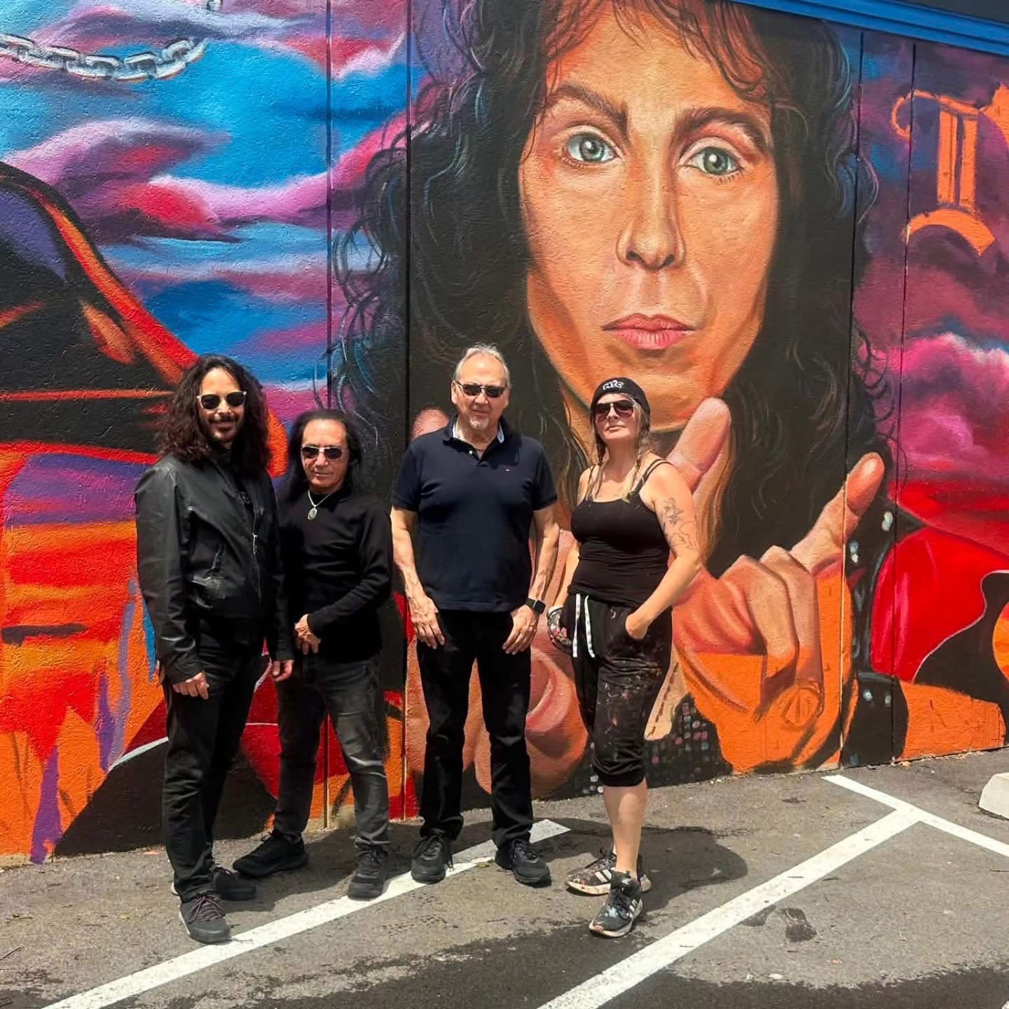 david rock feinstein - mural de ronnie james dio