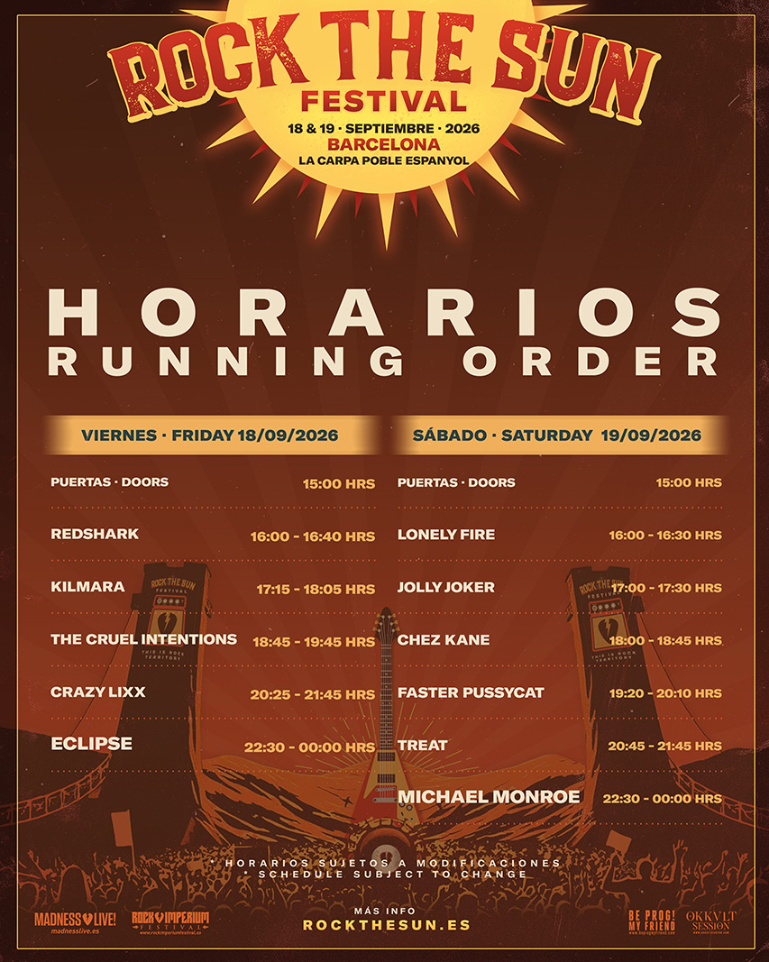 rock the sun 2026 horarios